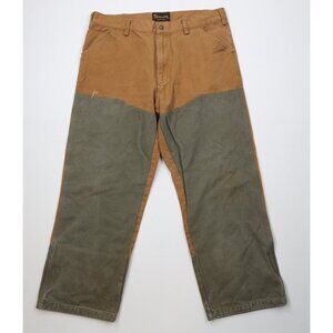 Vintage 90s Streetwear Mens 38x29 Distressed Wide Leg Canvas Field Brush Pants